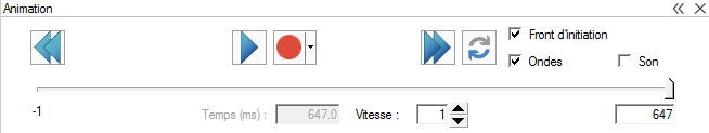 Panneau animation