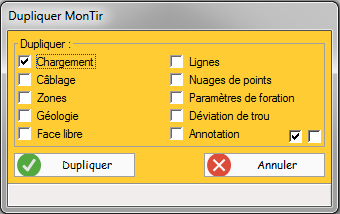 Popup Dupliquer