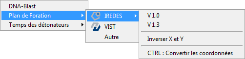Menu plan de foration
