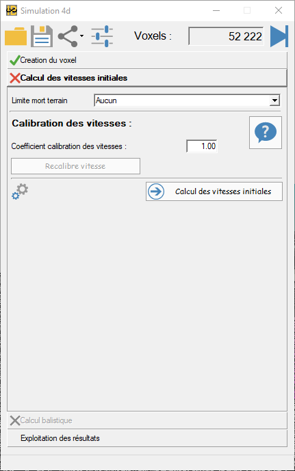 Fenêtre simulation 4D