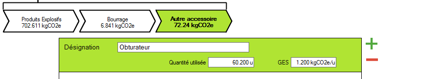 Étape Autres accessoires