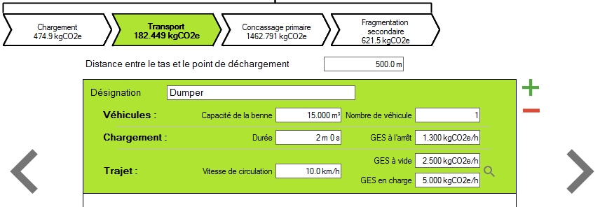 Étape Transport