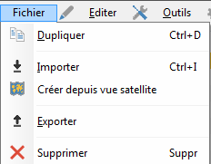 Menu Fichier