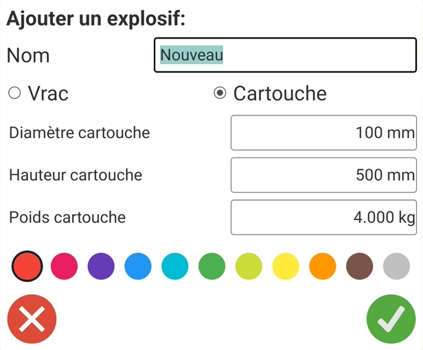Nouvelle cartouche