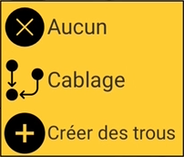 Affichage des trous